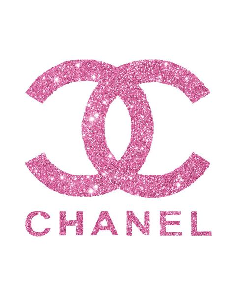 pink coco chanel logo.